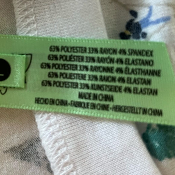 NEW! Honeydew Festive Soft White Pajama Set with Snow Ski & Tree Print - Picture 7 of 13